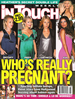 Illustration for article titled This Week In Tabloids: Madonna & Guy Split; Not-Pregnant Stars Without Makeup Have Hot Lesbian Sex